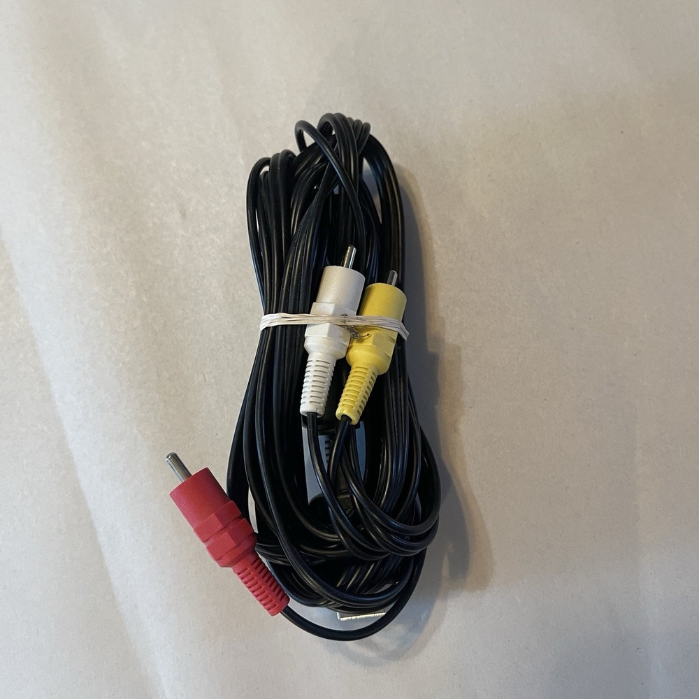 Sony PlayStation Ps1 Ps2 Ps3 - Black AV Cables OEM